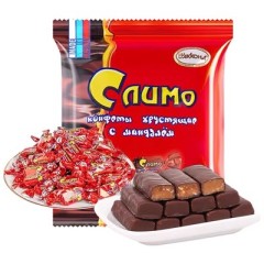 俄罗斯 阿孔特牌扁桃仁巧克力味夹心糖428g/袋