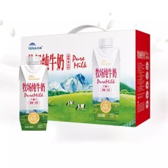 新疆天润 牧场纯牛奶250ML*10瓶/提